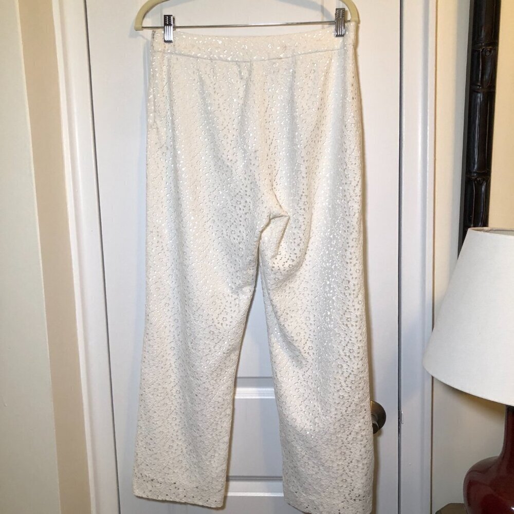 WD-NY Lace Completely Lined White Side Zipper Size 10 NWOT - Picture 4 of 14